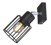 Czarny druciany loftowy kinkiet - S578-Syntio Lumes