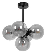 Grafitowa lampa sufitowa szklane kule loft - A688-Tulio Lumes