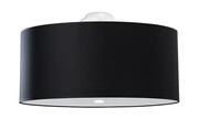 Czarny okrągły nowoczesny plafon 70 cm - EX677-Olafi Lumes