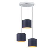 Lampa wisząca nad stół na chromowanym stelażu - EX450-Ralos - 5 kolorów Lumes