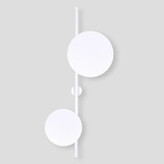 Biały minimalistyczny kinkiet 2 koła - A480-Efsox Lumes