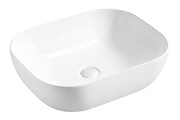 Biała umywalka nablatowa ceramiczna - Ravos 2X Edinos
