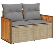 Sofa ogrodowa z szarymi poduszkami - Sydnet 3X Edinos
