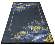 Czarny nowoczesny dywan w piórka - Akris 1 80 x 150 cm Profeos