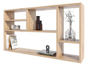 6-komorowa półka regał wiszący dąb artisan - Wibi Edinos