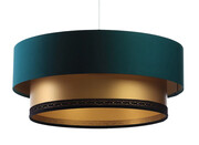 Zielono-złota lampa wisząca glamour nad stół - S423-BL0 Lumes