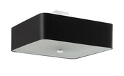 Czarny kwadratowy plafon LED - EX667-Misty Lumes