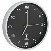 Klasyczny czarny zegar wiszący 31 cm - Wiro 3X Edinos