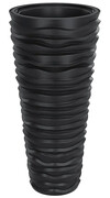Antracytowa wysoka donica ogrodowa - Zarrax Edinos
