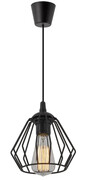 Czarna loftowa pojedyncza lampa wisząca - EXX91-Sferi Lumes
