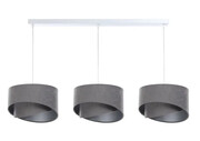 Szara asymetryczna lampa wisząca nad stół - S501-Semma Lumes