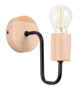 Czarny metalowy kinkiet - D285-Besi Lumes