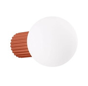 Szklany czerwony nowoczesny kinkiet - K597-Buble Lumes