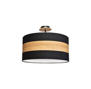 Czarno-drewniana lampa sufitowa - K365-Sixo Lumes