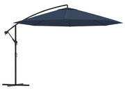Ciemnoniebieski parasol ogrodowy z aluminiowym słupkiem - Westi Edinos