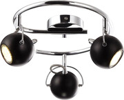 Czarna punktowa lampa sufitowa potrójna - S983-Tip Lumes
