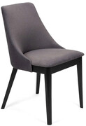 Grafitowe welurowe krzesło kubełkowe nowoczesne - Bonno 4X Edinos