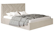 Tapicerowane łóżko 120x200 Grenell 3X - 36 kolorów + materac piankowy Contrix Superb Elior