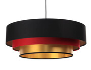 Trójkolorowa lampa wisząca glamour do salonu - S460-Fuzin Lumes