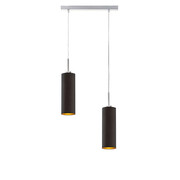 Lampa wisząca dwa zwisy ze stalowym stelażem - EX374-Mave - 5 kolorów Lumes