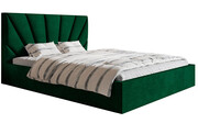 Tapicerowane łóżko z pojemnikiem 180x200 Senti 2X - 36 kolorów + materac kokosowy Contrix Double Coco Elior