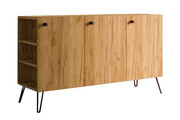 Nowoczesna komoda lewostronna w stylu loft dąb craft - Zorina 7X Edinos