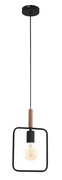 Czarna nowoczesna lampa wisząca - D222-Maxa Lumes