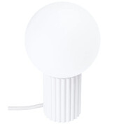 Biała ryflowana lampka nocna - K601-Buble Lumes