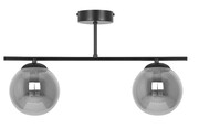 Grafitowa industrialna lampa sufitowa z 2 kloszami - A704-Ryen Lumes