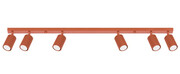 Czerwona lampa sufitowa 6-cio punktowa - D304-Melson Lumes