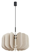 Beżowa lampa wisząca z filcu M158-Ladin Lumes