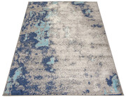 Ciemnoniebieski dywan w nowoczesnym melanżu - Ecavo 3X 70x200 Profeos