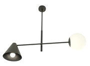 Czarna lampa sufitowa w stylu loftowym - D139-Upin Lumes