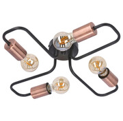 Czarna lampa sufitowa - K187-Nova Lumes