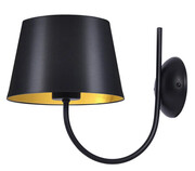 Czarny elegancki żyrandol z abażurem - A800-Pinco Lumes