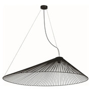 Czarna duża lampa wisząca ażurowa - J097-Fygox Lumes