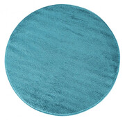 Niebieski okrągły dywan do sypialni - Bernis 3X 60 cm Profeos