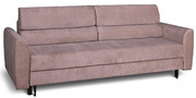 Beżowa rozkładana sofa z pojemnikiem - Harmi Edinos