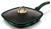 Zielona elegancka patelnia grillowa - Geos 3X Edinos