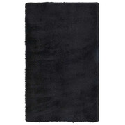 Czarny pluszowy dywan 80x150 - Tufi 9X Edinos