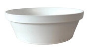 Biała nowoczesna ceramiczna umywalka nablatowa - Netos Edinos