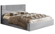 Tapicerowane łóżko 180x200 Landes 3X - 36 kolorów + materac lateksowy Contrix Rubber SX Elior