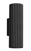 Czarny nowoczesny karbowany kinkiet metalowy - D288-Melson Lumes
