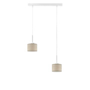 Lampa wisząca fornirowana na białym stelażu - EX435-Toffer - 4 kolory Lumes