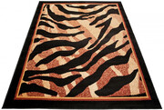 Czarny nowoczesny dywan z motywem zebry - Weryl 4X 300x400 Profeos
