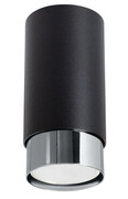 Chromowana czarna lampa sufitowa tuba - M094-Szabol Lumes