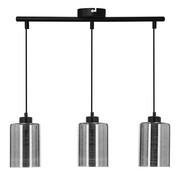 Srebrna szklana lampa wisząca - D266-Amro Lumes