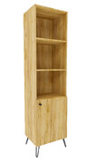 Witryna na metalowych nogach w stylu loft dąb craft - Zorina 11X Edinos