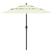 Piaskowy parasol ogrodowy z aluminiowym słupkiem - Asar Edinos