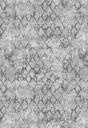 Szary dywan w nowoczesną kratkę - Izos 3X 200x300 Profeos